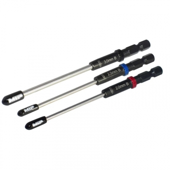 MIP Speed Tip Ball Hex Driver Wrench Set Gen 2, Metric (3), 2.0mm, 2.5mm, & 3.0mm