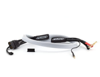 2S Charge Lead Cable XT90 to 4/5mm Bullet Connector (2') | White