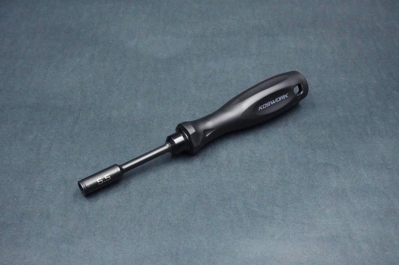 Koswork Steel 5.5mm Nut Driver (For 3mm nut) (w/68mm Tip) (Light Tri Handle)