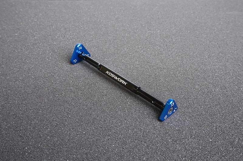 Koswork Alum Ride Height Gauge Set (13~15mm & 16~18mm, 1/10 Buggy Carpet)