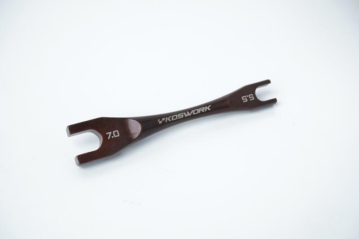 Koswork Steel Turnbuckle Wrench (5.5MM & 7.0MM) (For 3MM & 4MM Nut)