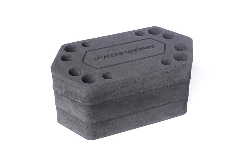 Koswork Foam Car Stand (1/8 Buggy)  | 206x110mm | 90mm Tall