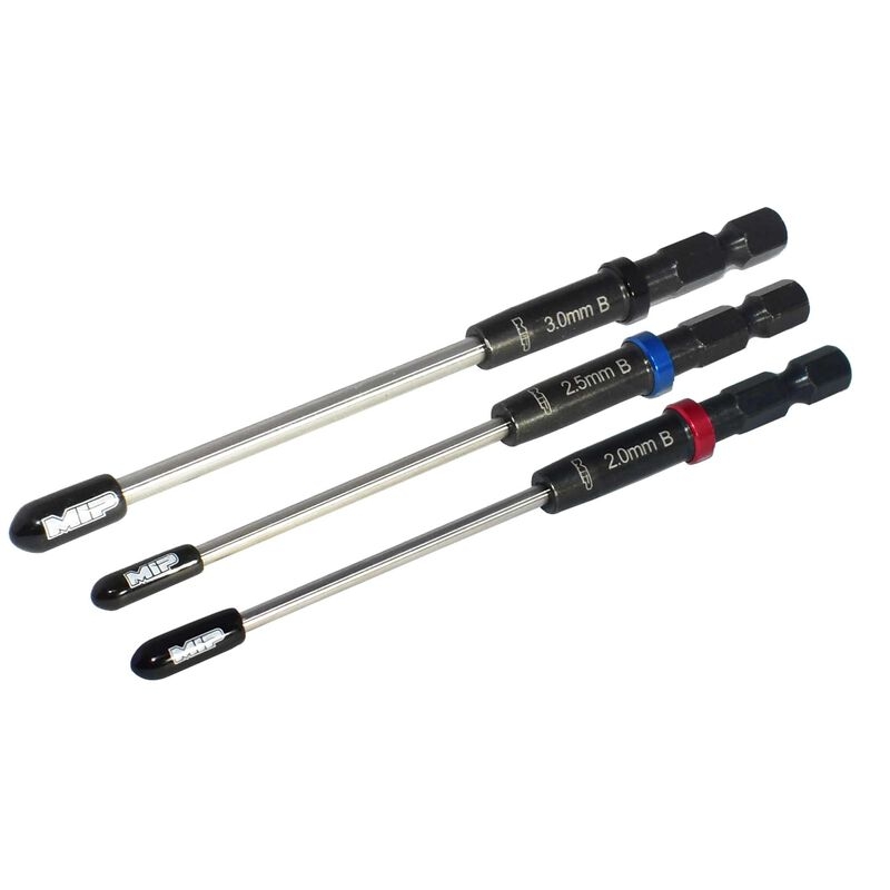 MIP Speed Tip Ball Hex Driver Wrench Set Gen 2, Metric (3), 2.0mm, 2.5mm, & 3.0mm