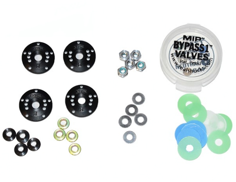 MIP Bypass1 Tapered Hi-Flow Piston Kit, 5-Hole x 1.3mm, 1/8th Scale