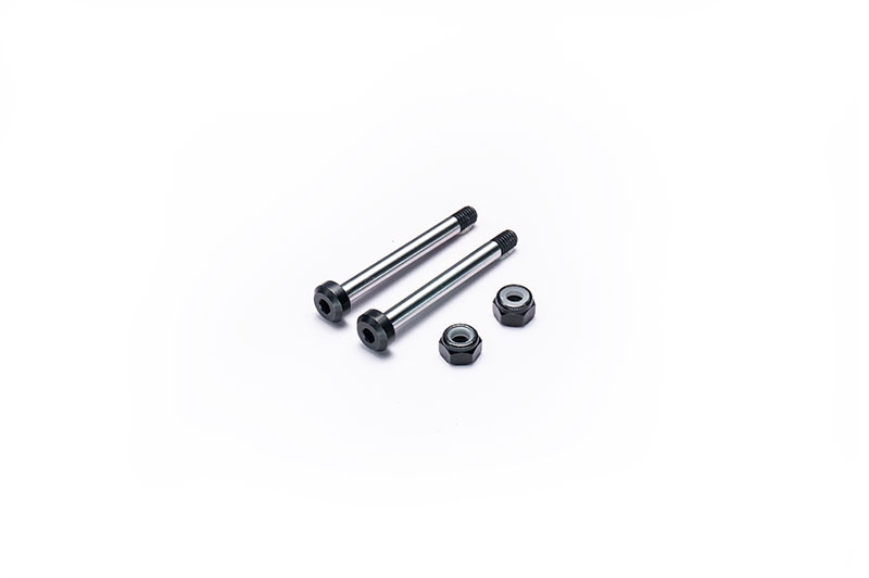Koswork Yokomo Outter Hardened Arm Pin/Suspension Shaft 3x31mm (w/Alum Locknuts) (2) YZ-870C / YZ-10