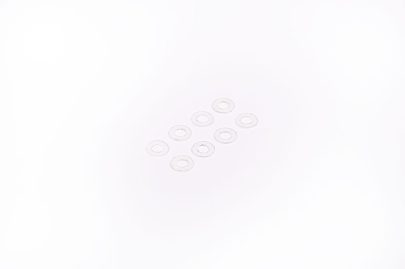 Koswork 2mm Nylon Washer / Shim White (8) | 2x4x0.25mm