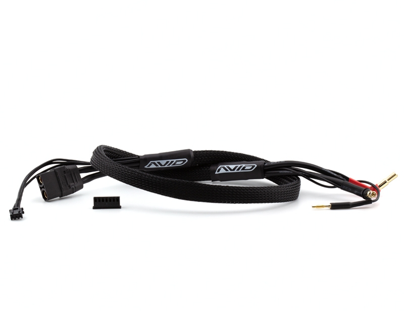 2S Charge Lead Cable XT90 to 4/5mm Bullet Connector (2') | Black